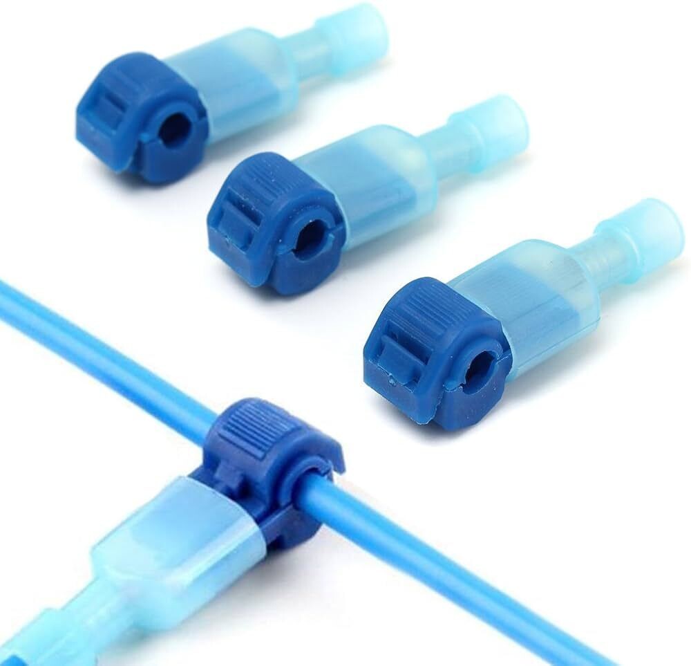 Female Self-Stripping T-Tap Connector, .25&quot;
