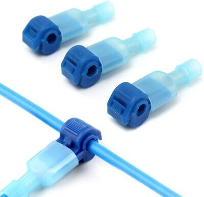 Female Self-Stripping T-Tap Connector, .25&quot;