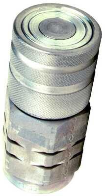 Flat Face Female Hydraulic Coupler, 1/2&quot;X1-1/16&quot;ORB