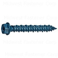 Hex Star Drive Tapcon, 1/4&quot;X1-3/4&quot;,  100Ct