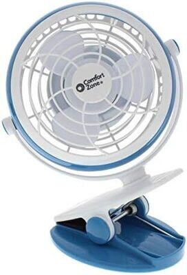 PowerZone QT-U409-D Dual Powered 4&quot; Convertible Desk/Clip-On Fan