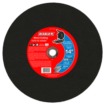 Diablo DBD014109A01F  Hi-Speed Metal Cut-off Disc, 14&quot;X7/64&quot;X1&quot;