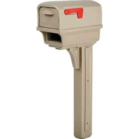 Gibralter GGC1M000 Mocha Plastic Mailbox/Post Assy