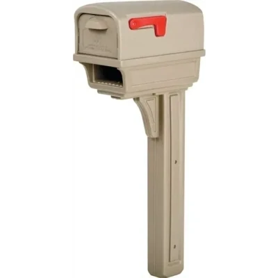 Gibralter GGC1M000 Mocha Plastic Mailbox/Post Assy