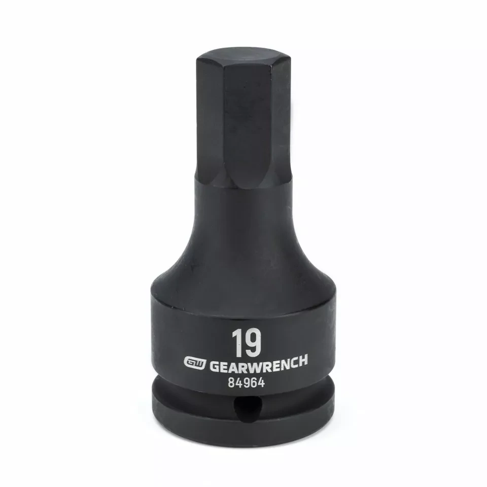 Gearwrench 3/4Dr Metric Hex Bit Impact Socket, 19mm
