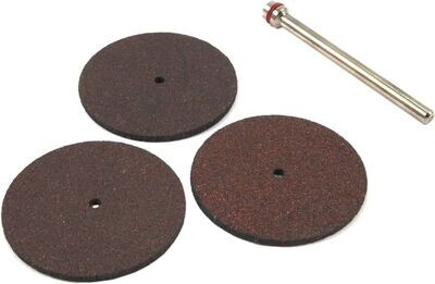 Forney 60222 Cut-Off Wheel Kit, 1-1/4&quot; with 1/8&quot; Mandrel