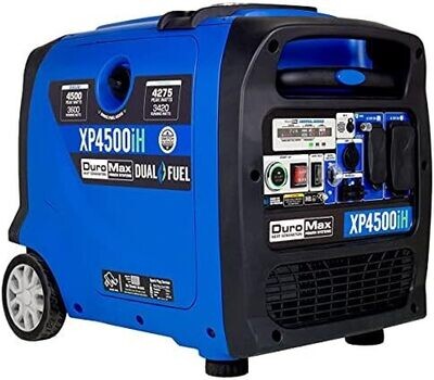 DuroMax 4,500 Watt Dual Fuel Portable Digital Inverter Generator