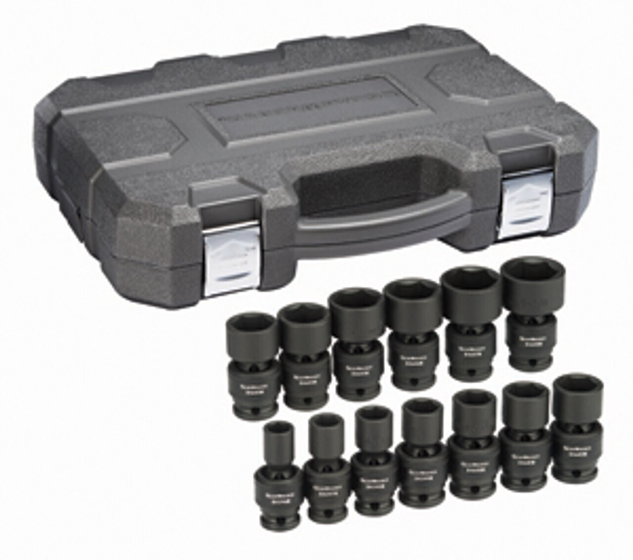 Gearwrench 13Pc SAE Swivel Impact Socket Set, 1/2”Drive
