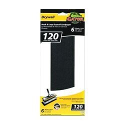Gator 7158 Drywall H/L Sandpaper Refill 120 Grit, 4-1/4&quot;X11-1/4&quot;