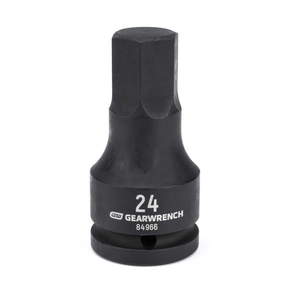 Gearwrench 3/4Dr Metric Hex Bit Impact Socket, 24mm