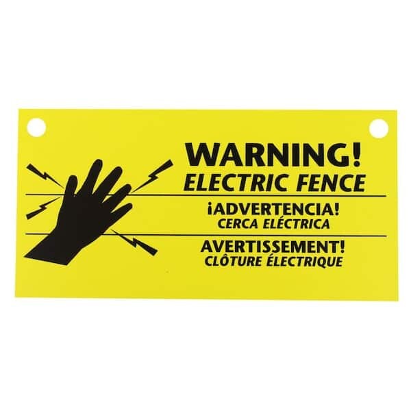 Electric Fence Warning Sign