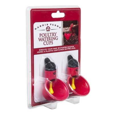 Harris Farms 1000304 Poultry Drinker Cups, 2Pk