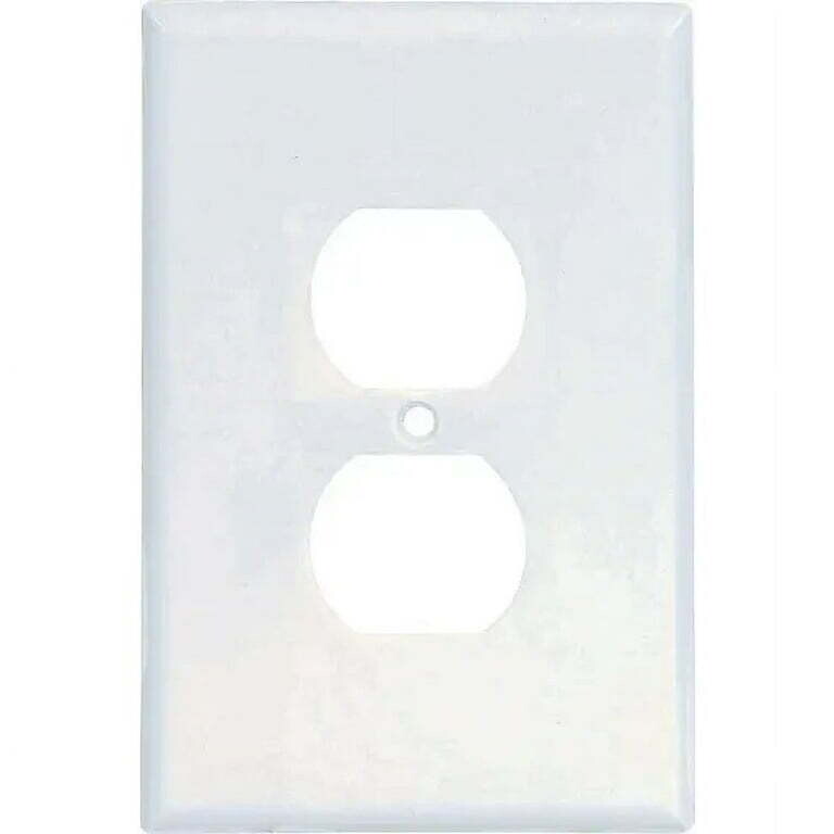 Eaton 2142W-BOX Large White 1G Duplex Receptacle Cover