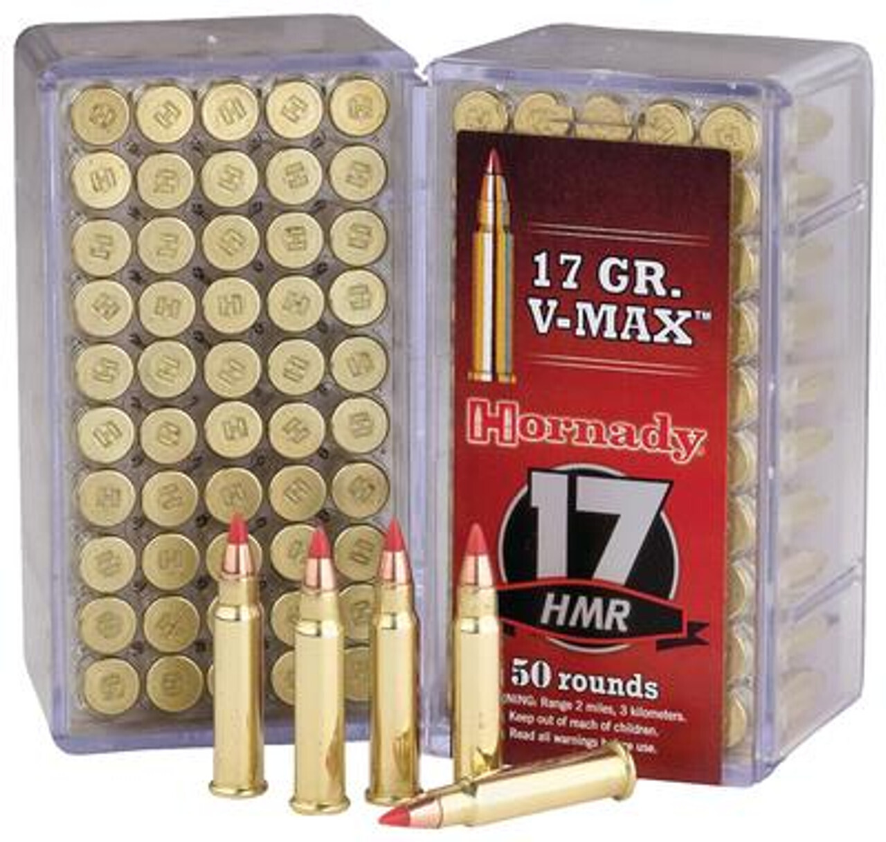 Hornady 17HMR V-Max Ammo, 38Grain 50Ct
