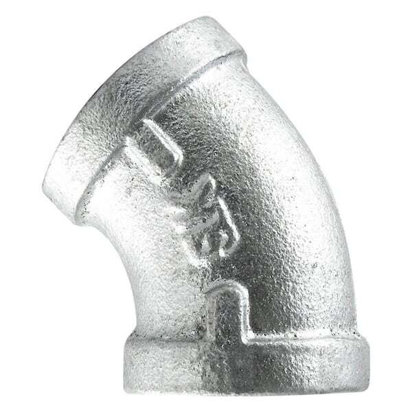 Galv. Steel Pipe Ell, 1/8&quot; 45Deg