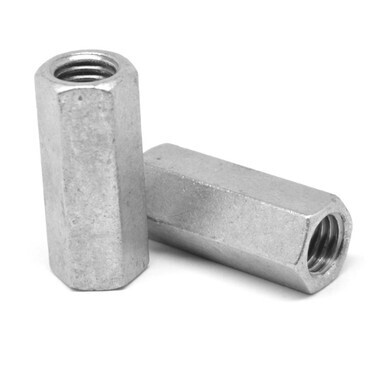 Galv. Rod Coupling Nut, 3/8&quot;X7/16&quot;