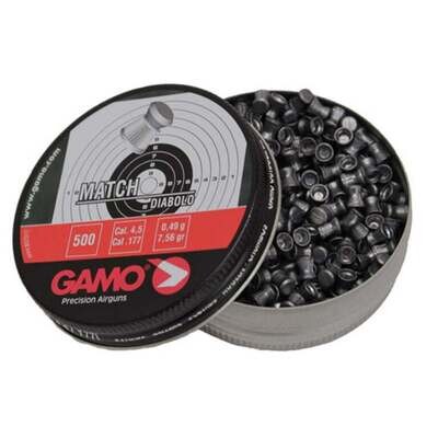 Gamo Flat Nose Match Pellets, .177 500pk