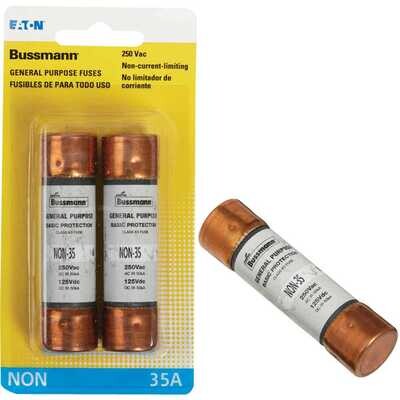 Bussman BP/FRN-R-35 Delay Cartridge Fuse, 35A 2pk