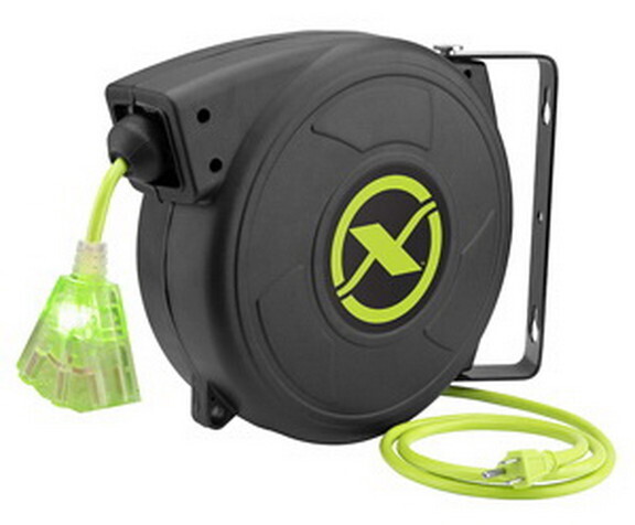 Flexzilla Retractable Extension Cord Reel, 14/3X50Ft