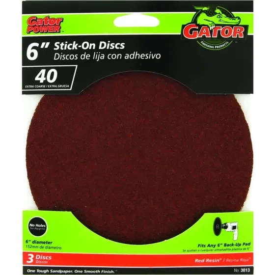 Gator 3000 Sanding Discs, 150G 5&quot; PSA  4Pk