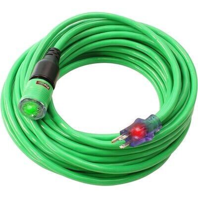 Green Pro-Lock Extension Cord, 12/3X100&#39;