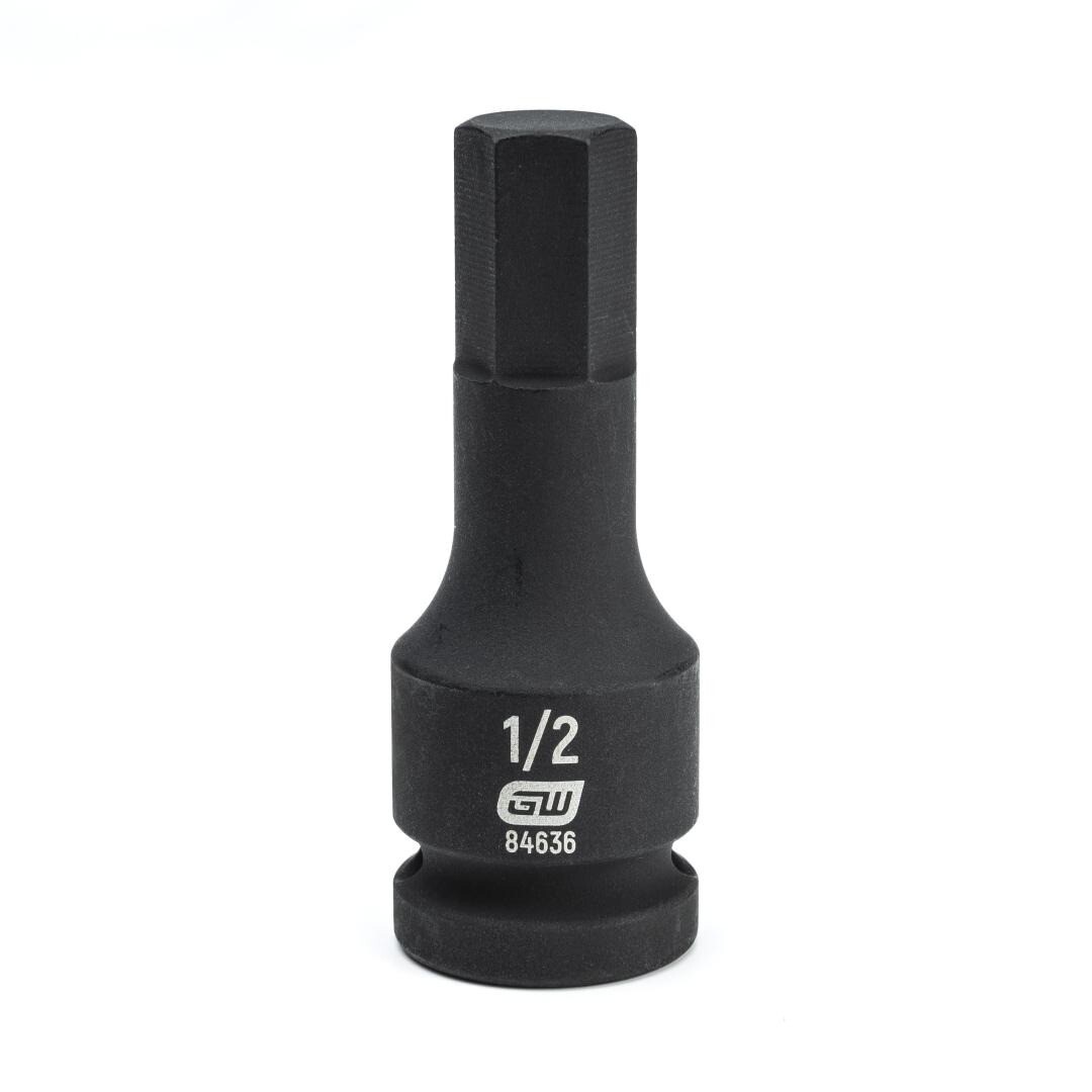 GearWrench 1/2&quot;Drive Hex Bit Impact Socket, 1/2&quot;