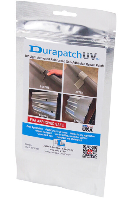 DuraPatch UV Light Activated Reinforced Patch, 3&quot;X6&quot;