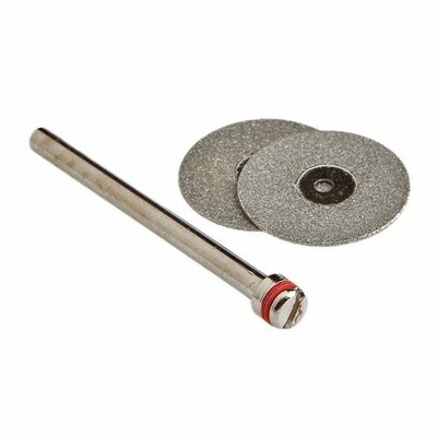 Forney 60250 Diamond Wheel Kit, 3/4&quot; with 1/8&quot; Mandrel, 3Pk