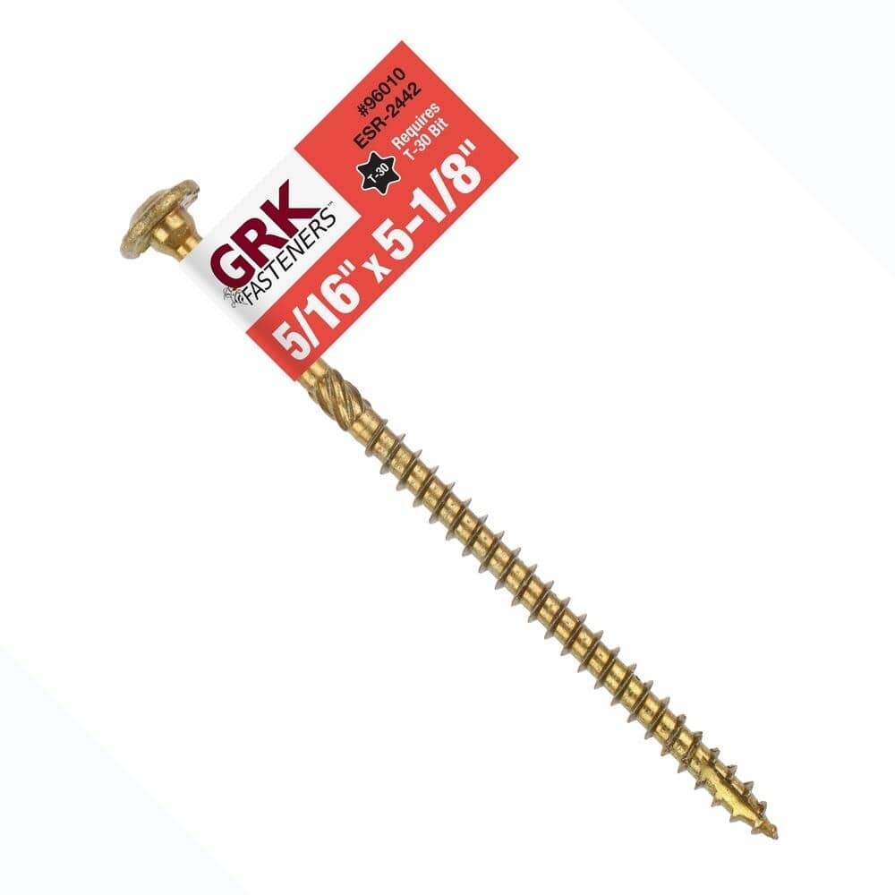 GRK 96010 Timber Screw, 5/16&quot;X5-1/8&quot; 1Pk
