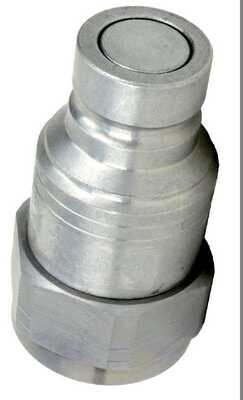 Flat Face Male Hydraulic Coupler, 1/2&quot;X7/8&quot;ORB