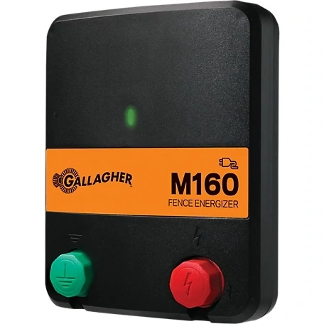 Gallagher M160 G330444 Electric Fence Charger, 110V, 60-100 Acres, 1.6J