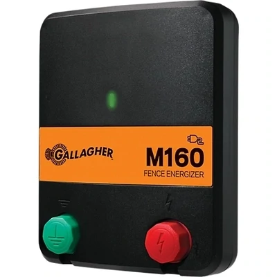 Gallagher M160 G330444 Electric Fence Charger, 110V, 60-100 Acres, 1.6J