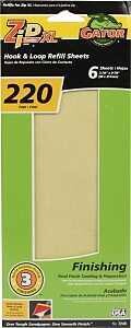 Gator 7249 ZipXL Refill Sheets, 220G 6Pk