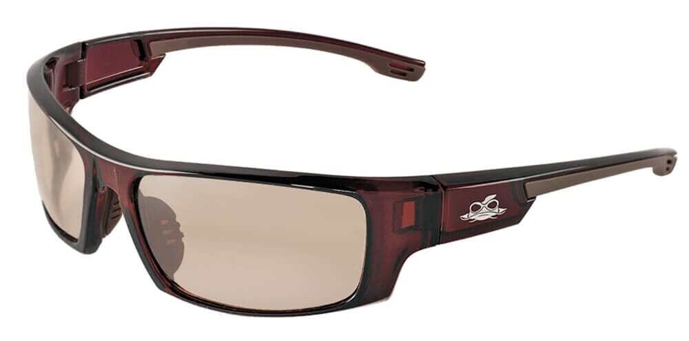 Dorado Sunglasses, Silver Mirror/Red to Black