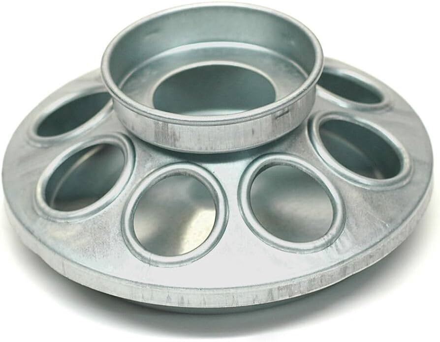 Fortex MJ9 Galv Jar Feeder Base, 8-Hole
