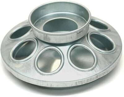 Fortex MJ9 Galv Jar Feeder Base, 8-Hole