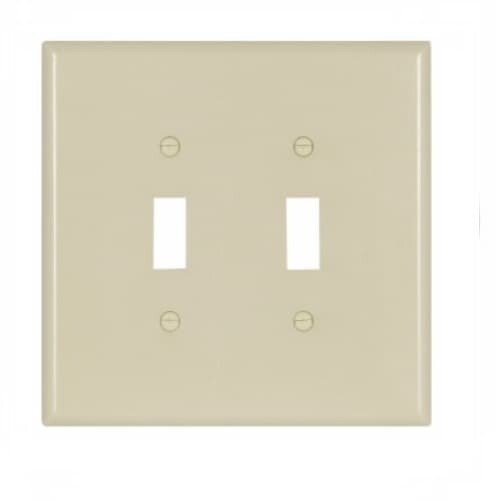 Eaton 2149V-BOX Jumbo Ivory 2-Gang Switch Cover