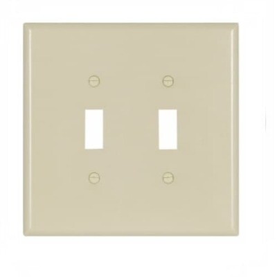 Eaton 2149V-BOX Jumbo Ivory 2-Gang Switch Cover