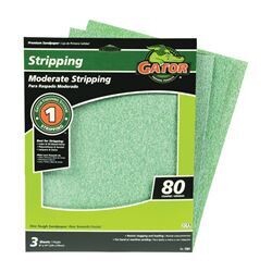 Gator 7261 Sanding Sheet, 9&quot;x11&quot; 80G, 3Pk