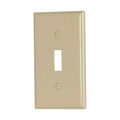 Eaton 2134V Ivory 1G Thermoset Switch Covers, 10-Pk.