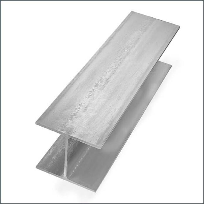 Galv.Guard Rail I-Beam Post, 4&quot;X6&quot;X8Ft (75Lbs)