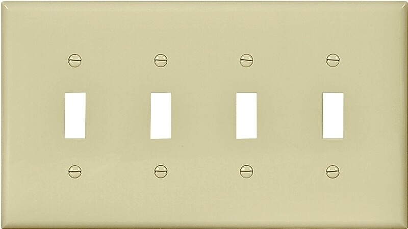 Eaton PJ4V Unbreakable Mid-Sized Ivory 4G Switch Cover