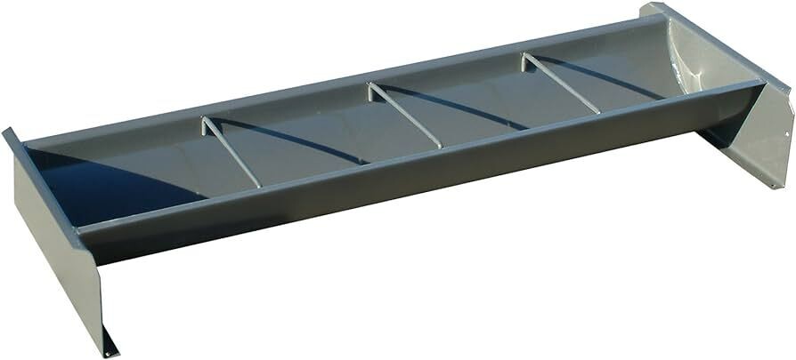 Gray Hog Feed Trough, 48&quot;X18&quot;X7&quot;
