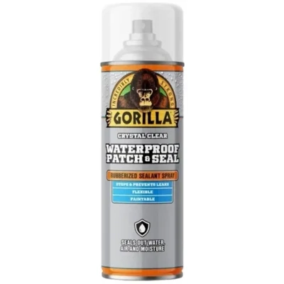 Gorilla® 104056 Clear Waterproof Patch &amp; Seal Rubberized Sealant Spray, 16Oz