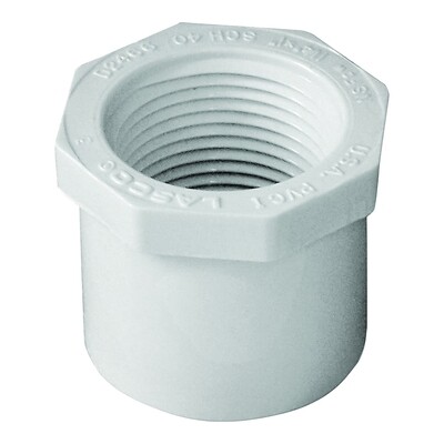 LASCO 438168BC PVC Reducer Bushing, 1-1/4&quot;X1&quot;