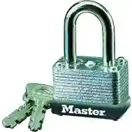 Master Lock 22D Self-Locking Steel Padlock, 1-1/2&quot;