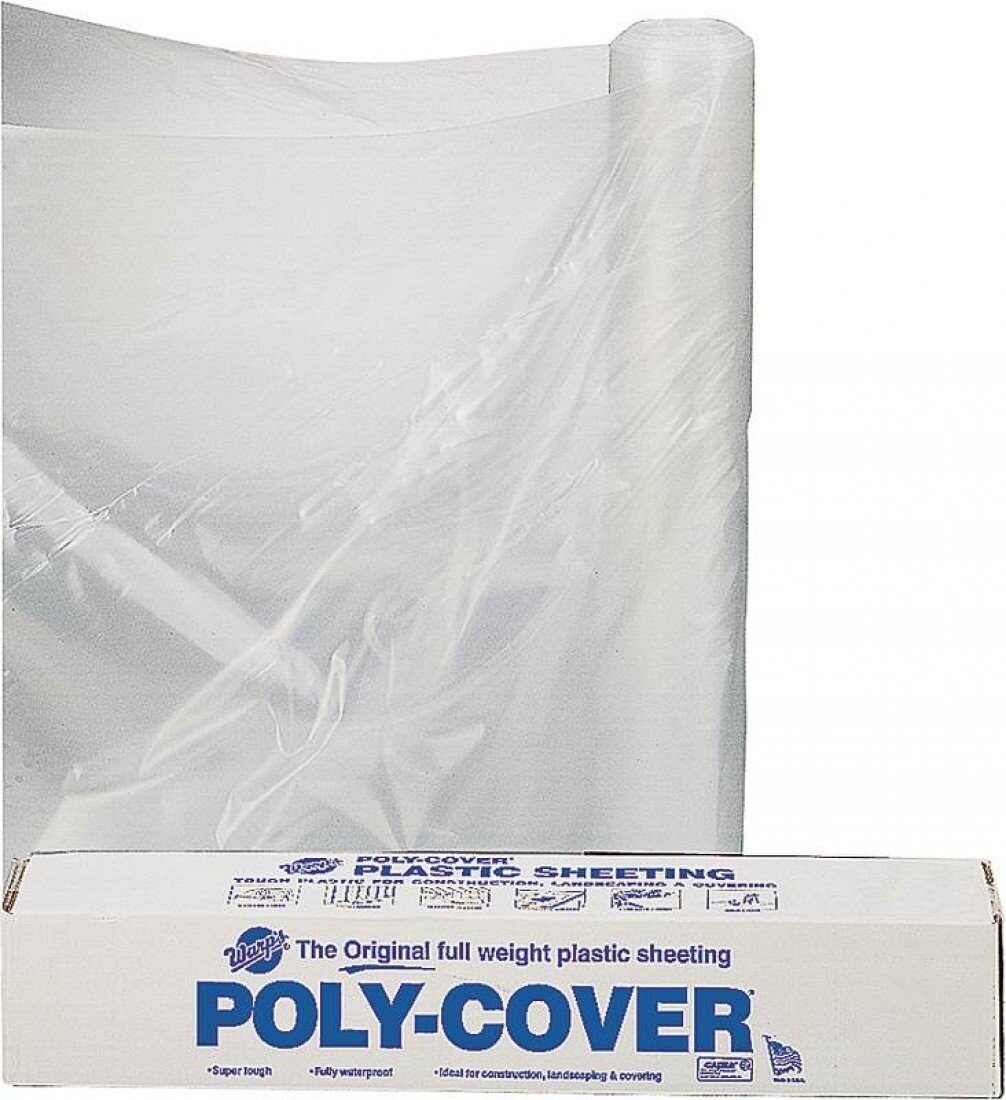 Orgill Poly 6X24-C Clear Plastic Sheeting, 24&#39;X100Ft 6MIL