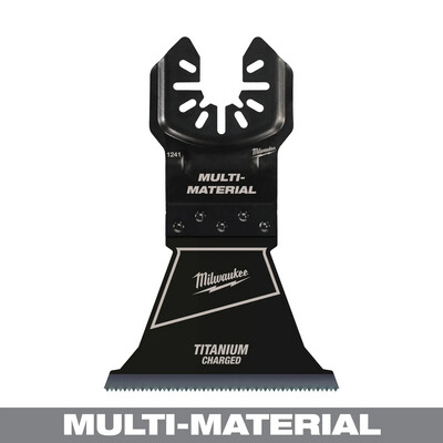 Milwaukee Multi-Tool 2-1/2&quot; HCS/Titanium Blades, 1Pk