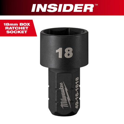 Milwaukee INSIDER™ Box Ratchet Metric Socket, 18mm