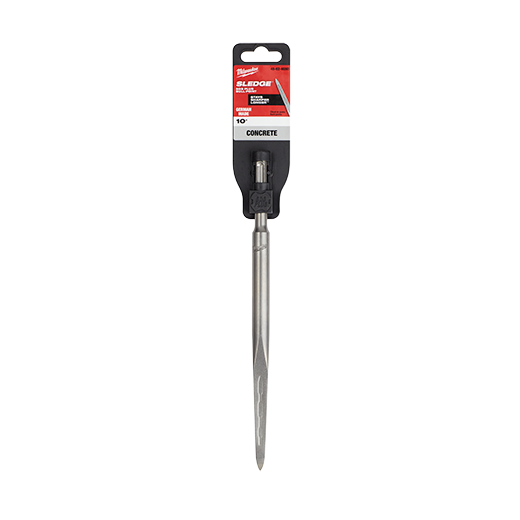 Milwaukee SDS+ SLEDGE Bull Point Chisel, 10&quot;